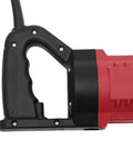 Close-up of the handle of 1150W Hydraulic Electric Rebar Bender. Ergonomic design for easy operation on construction sites.
