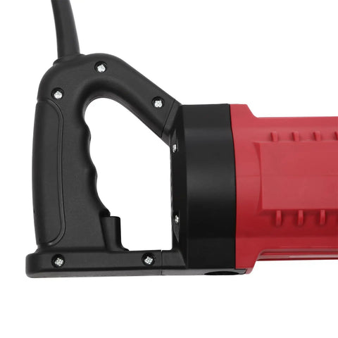 Close-up of the handle of 1150W Hydraulic Electric Rebar Bender. Ergonomic design for easy operation on construction sites.