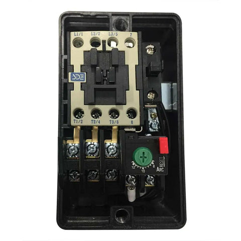 Beefed Up Three Phase Magnetic Switch 220 To 240 Volt 3 HP 8 To 12 Amp UL Approved with emergency push button and dustproof design
