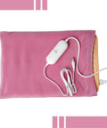 Top Shelf Peach Pink Flannel Heating Pad Replacement Cover For 12X24 Inch Electric Heat Packs, includes control cord.