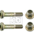 Front Ball Joint Screw Kit For Ford Models, One Pack, Silver Metallic Finish with nuts, German-Made Engineering