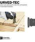 5 Piece Starlock Oscillating Multi Tool Blade Set For Metal Wood And General Materials with plunge blade on wood