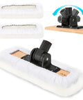 4 Pack Pro Grade 10 Inch Lambswool Applicator Kit With 180 Degree Adjustable Lambskin Deck Stain Applicator for wood surfaces