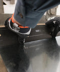 Front view of Klein Tools 86532 metal folding duct-bending tool, 18 x 3 in, folds to 24 ga CRSM and 28 ga stainless.