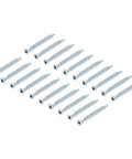 Confirmat Screws 7x70mm Hex Socket Wood Screws Zinc Plated 100 Pack for furniture assembly and DIY projects, arranged in rows