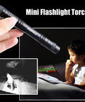 Ultra Slim 1000 Lumen Pen Light Flashlight With Clip Pocket LED Aluminum Body Powered By Two AAA Batteries Not Included Long Lasting EDC Tool For Home Work Auto Outdoors