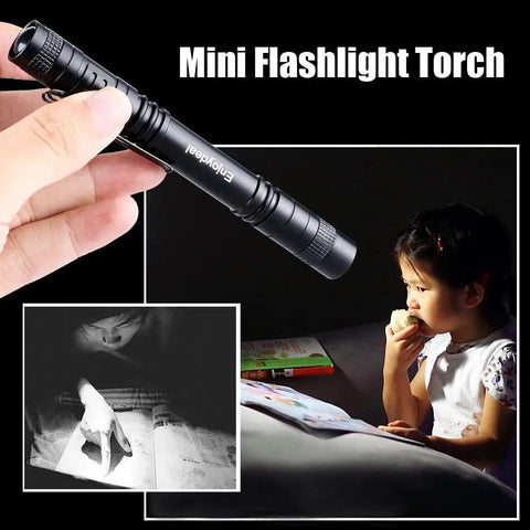Ultra Slim 1000 Lumen Pen Light Flashlight With Clip Pocket LED Aluminum Body Powered By Two AAA Batteries Not Included Long Lasting EDC Tool For Home Work Auto Outdoors