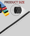 Heavy Duty Heat Shrink Wax Rod Wrap For Fishing Handles And Gear Featuring Fast Soft Shrink Action a 39 inch long black tubing with non-slip surface.