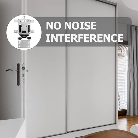 Genuine Stainless Steel Sliding Door Rollers With Double Bearing Quiet Glide Wheels Closet Pantry Track Swap Fix Smooth operation installed.