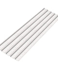 Din Rail Slotted Aluminum Mounting Guide Set, 20 Inch Long, 1.38 Inch Wide, 0.29 Inch High, Silver Tone Pack of 5 for Electrical Panels