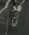 Close up of Slide Right In Nose Pads 5 Pairs Ultra Smooth Silicone Glasses Replacement Anti Slip Oval Eyewear Cushions on specs.