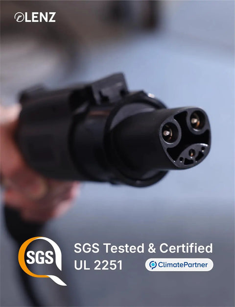 J1772 To NACS EV Charger Adapter For Tesla And NACS Vehicles with SGS Tested & Certified UL 2251 markings