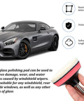 Side view of a car with DIY Friendly Car Glass Polishing Kit With Cerium Oxide Powder And Wool Pads For Windshield Scratch Removal