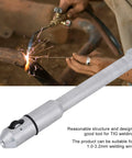 TIG Welding Pen for 1.0-3.2mm Wire, Silver White Alloy Precision Tool in use for welding with sparks