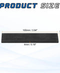 Heavy Duty Rectangle Graphite Block Set 100X20X4mm High Purity Graphite Electrodes Plates Sheets For Metal Melting Casting And Electrolysis Pro Grade Pack Of 5 In Black shown with dimensions