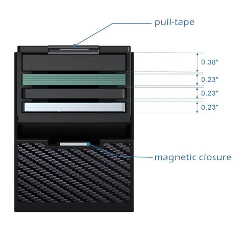 Rugged Welding Lens Storage Case Holds Four 4X1/4 Inch Auto Darkening Shields Portable Plastic Holder with magnetic closure.