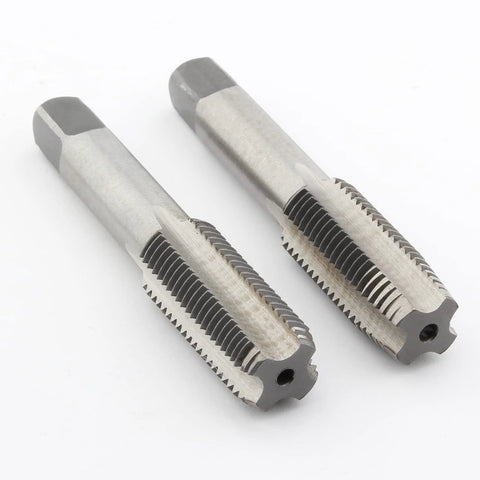 M18x1.5 Tap Set Right Hand Thread Tapping Tool For Metal, High Speed Steel HSS Thread Milling Taps, M18 Metric Thread Repair And Recut, Includes Taper And Plug Tap, Durable Precision Machining, 2 Pack