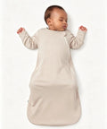 Bamboo Viscose Baby Sleep Sack 0.5 TOG Beige for 0-6 Months crazy soft breathable with comfortable neckline and smooth binding