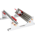 Dead On Positioning And No Sweat Quick Swap For Table Saws And Milling Machines Heavy Duty Aluminum Drawer Slide Jig Locator with red accents and smooth rails.