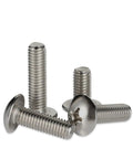Stainless Steel 10-24 Cross Truss Head Machine Screws Three Eighths Inch Length 10 Pack 18-8 Alloy Built Tough Hardware For Building And Maintenance Fastener Kit Great For Projects, close-up of four screws