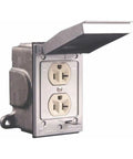 Heavy Duty Vertical Receptacle With Slick Weatherproof Panel And Lockable Cover compatible with copper free aluminum conductors.