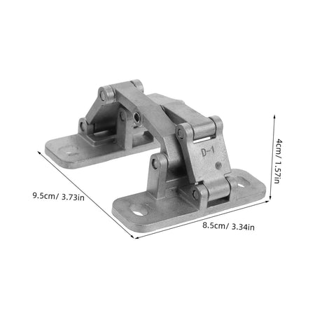 Concealed hinge assemblies, stainless steel, pair with mounting plates for indoor/outdoor use