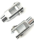Two Pack Air Cylinder Rod Clevis End Y Connector 28mm Length M6x1 Female Thread Iron Joint For Pneumatic Linkage Durable And Easy To Install Silver Finish 16mm Bore 6mm Inner Clearance, silver iron Y-clevis pair