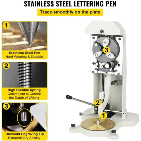Pro Grade Inner Ring Carving Machine For Jewelers with sharp diamond tip engraver and strong stainless steel construction.