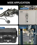 Biometric Cable Lock With Fingerprint And Bluetooth App Control for fridges cabinets lockers gun toolbox door use