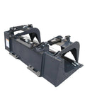72 Inch Hydraulic Grapple Attachment for Skid Steer Loader With Quick Tach, Adjustable Dual Cylinders, Heavy Duty 3/8 Inch Steel