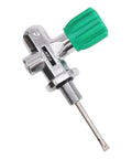4500 Psi Scuba Tank Valve DIN Yoke M18x1.5 Copper Body High Flow Design Green