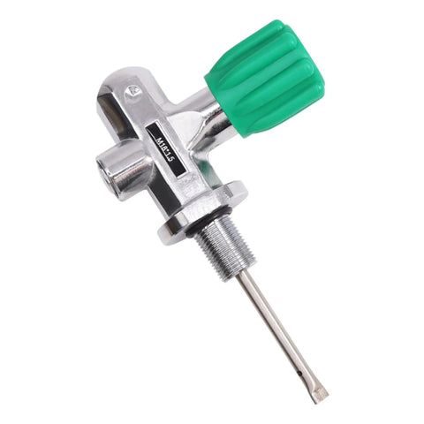 4500 Psi Scuba Tank Valve DIN Yoke M18x1.5 Copper Body High Flow Design Green