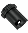 Heavy Duty Vacuum Adapter For Dewalt Airlock System And Karcher Shop Vac secure twist lock connection with threading collar detail.