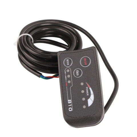 810 LED Display for Electric Bikes and Scooters, Five Wire Cable Controller Ebike LCD Panel, Dope Quality Readout for Speed, Battery Level, Distance, and Ride Data