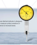 Magnetic Dial Indicator Stand For Test Indicators Flexible Arm Sturdy Base NoScratch Mount Easy Clamp Pro Grade Precision For Engineering Durable Bench Support For Solid Readings with yellow dial indicator