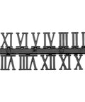 DIY Clock Numerals Kit Replacement Parts Arabic And Roman Numbers For Quartz Clock Repair Black Roman Finish 12 Piece Set