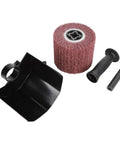 Flex Your Power Tools With This Heavy Duty Angle Grinder Accessory Burnishing Kit And Interchangeable Polishing Wheel Buffer, includes 100mm polishing wheel.