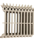 Heavy Duty Desktop Cable Organizer With Server Rack Tray Clips And Sturdy Wire Holder to manage cords, featuring multiple slots.