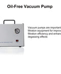 Lab Vacuum Filtration Device With Sand Core Funnel Filtering Kit, Oil Free Diaphragm Vacuum Pump And Safety Buffer Bottle, 0.08 MPa, 10 L Per Minute, Ideal For Lab Water Treatment And Sample Prep