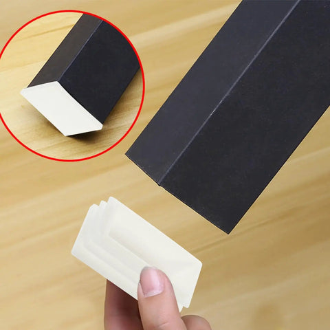 White Plastic Square Chair Leg End Caps Set, 20 Pieces, Durable Floor Protecting Furniture Leg Plugs for Home and Office