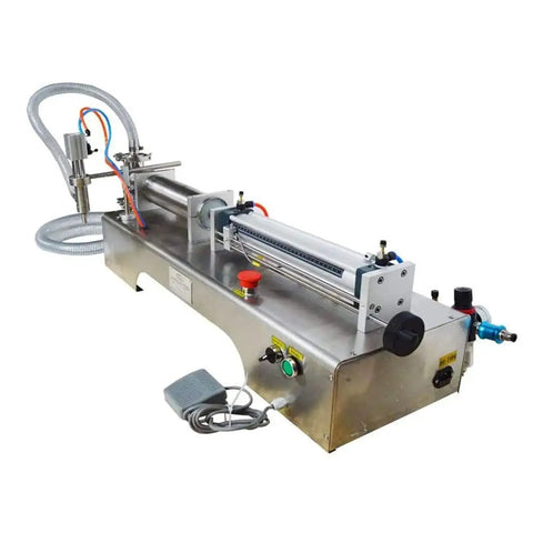 Pro Shop Heavy Duty Stainless Steel Automatic Liquid Filling Machine 10 To 2500 Ml Pneumatic Single Nozzle Anti Drip.