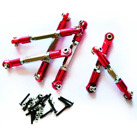 Arrma 3S Camber And Steering Link Upgrade Kit, 6 Pieces Adjustable Turnbuckles For Vorteks Senton Granite Big Rock Typhon