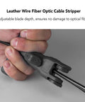 Pro Grade Fiber Optic Cable Stripper Tool For Loose Tubes And Outdoor Drop Cables, Horizontal Cut And Longitudinal Slit, Adjustable Blade Depth For Clean, Damage Free Outer Sheath Removal On 2mm To 3mm Indoor Cables in hand
