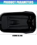 Premium Waste Oil Drain Basin For Car Repair And Motorcycle Maintenance lightweight black polypropylene with measurements 410mm x 235mm.