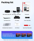 Packing list for A229 Plus Dual Dash Cam Front And Rear With STARVIS 2 Sensors HDR 2 Channel 1440P Front And 1440P Rear Video