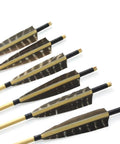 50 Pack Pro Grade Turkey Feather Fletching For Archery with real arrow vanes in various sizes and right/left wing shield cut.