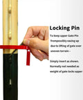 Heavy Duty Metal Gate Hinge Pins For T-Post Fences, Five Eighth Inch Hanger Pins For Outdoor Chain Link Gates, powder coated finish