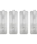 Ditch The Drilling Drama With These Four Heavy Duty Adhesive Hooks, shiny stainless steel hooks for coats and hats.