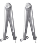 Two Pack Lid Support Hinge For Cupboards And Desk Drop Fronts Heavy Duty 10.2 Inch Iron Folding Stay With Stop Silent Smooth Lift