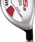 All Hybrid Sand Wedge SW Utility Club 55 Degree Loft Right Hand Senior Flex Graphite Shaft 36 Inch Black Pro Velvet Grip close-up